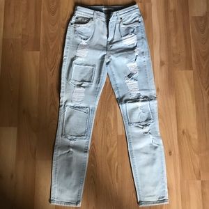 7 For All Mankind jeans with patchwork